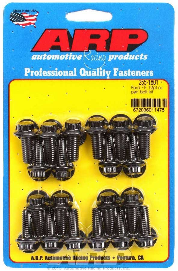 Auto Racing Products 255-1801 Oil Pan Bolt Kit - 12pt. Ford FE Auto Racing Products 255-1801