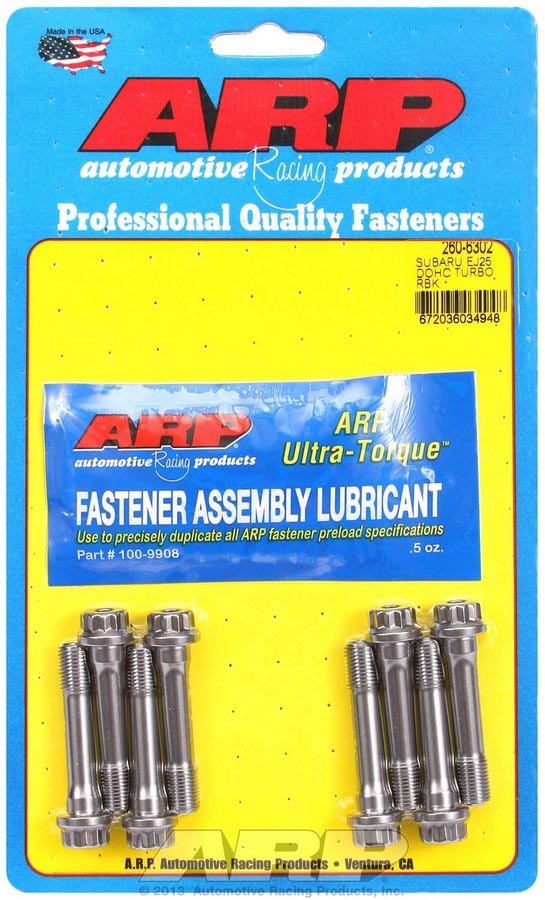 Auto Racing Products 260-6302 Rod Bolt Kit Subaru EJ25 DOHC Turbo Auto Racing Products 260-6302