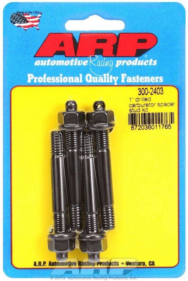 Auto Racing Products 300-2403 Carburetor Stud Kit - Drilled Auto Racing Products 300-2403