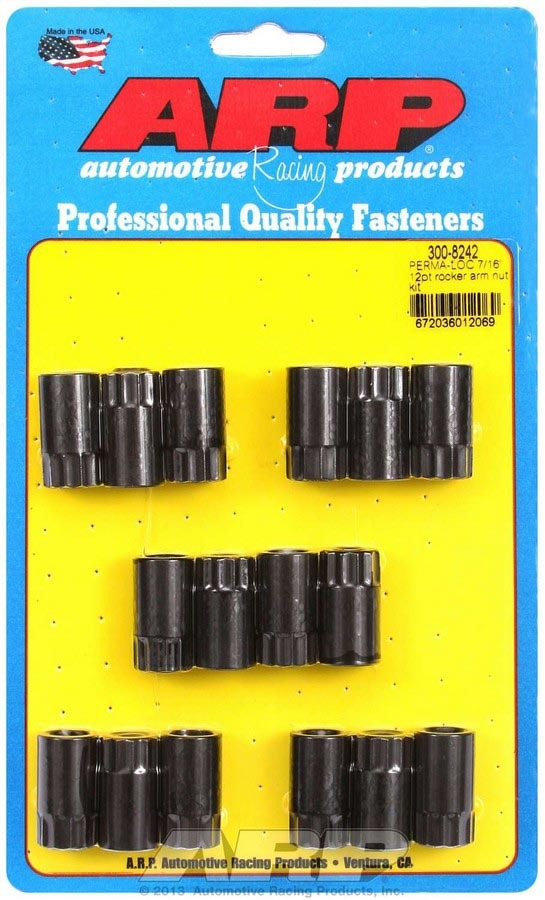 Auto Racing Products 300-8242 Rocker Arm Nut Kit - 7/16 (16) Auto Racing Products 300-8242