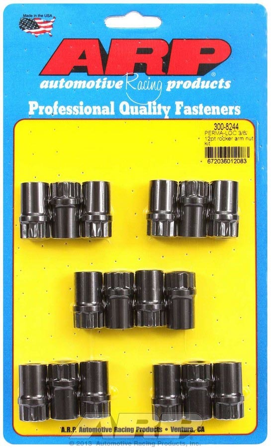 Auto Racing Products 300-8244 Rocker Arm Nut Kit - 3/8 (16) Auto Racing Products 300-8244
