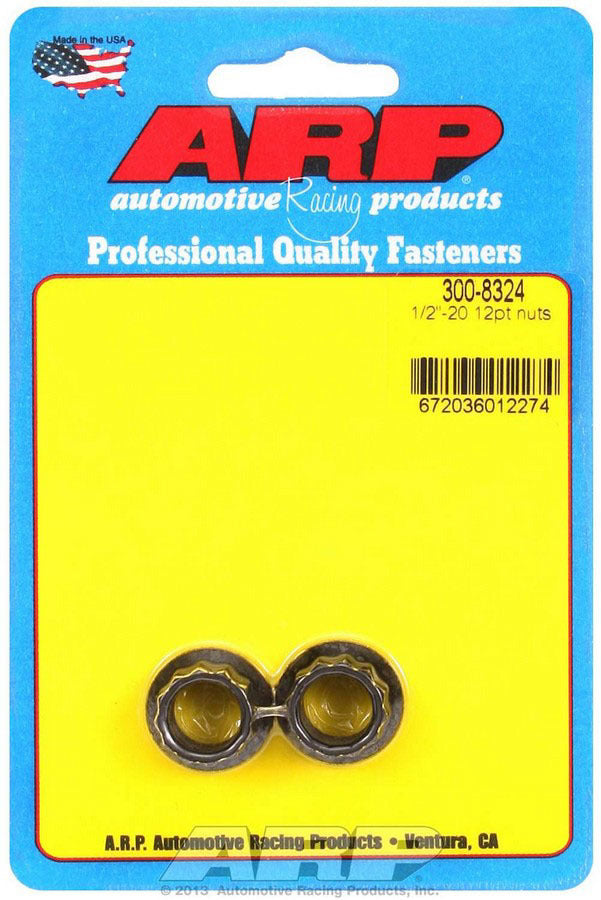 Auto Racing Products 300-8324 1/2-20 12pt. Nuts (2) Auto Racing Products 300-8324