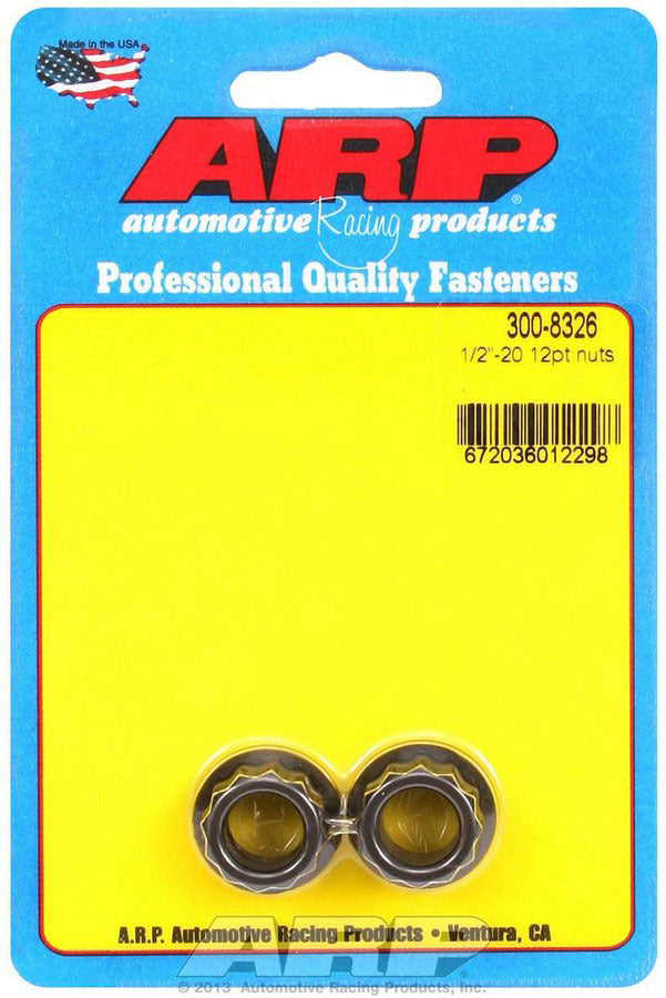 Auto Racing Products 300-8326 1/2-20 12pt. Nut (2pk) Auto Racing Products 300-8326