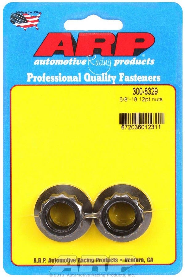 Auto Racing Products 300-8329 5/8-18 12pt. Nuts (2) Auto Racing Products 300-8329