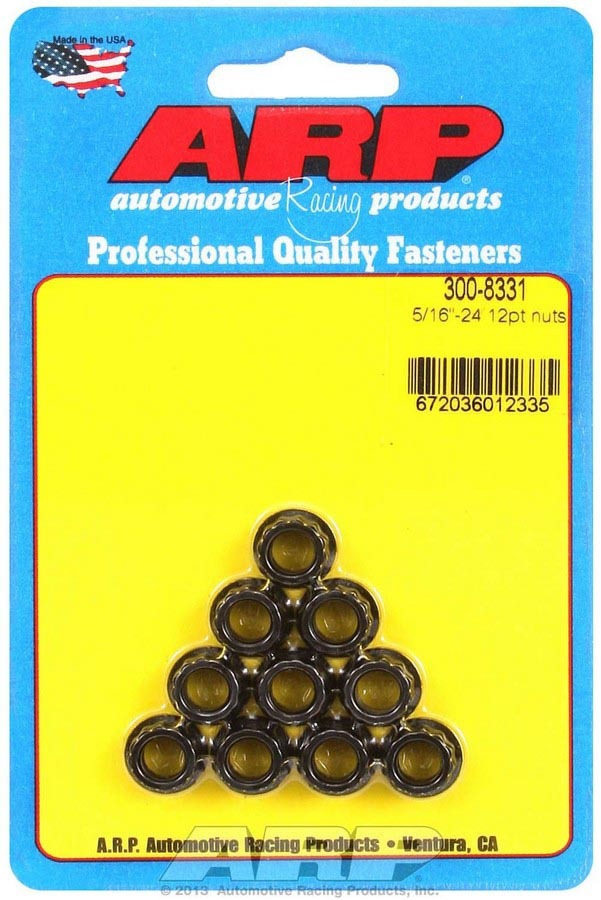 Auto Racing Products 300-8331 5/16-24 12pt. Nuts (10) Auto Racing Products 300-8331