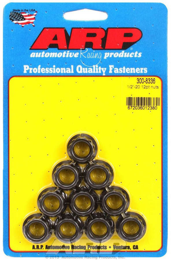 Auto Racing Products 300-8336 1/2-20 12pt. Nuts (10) Auto Racing Products 300-8336