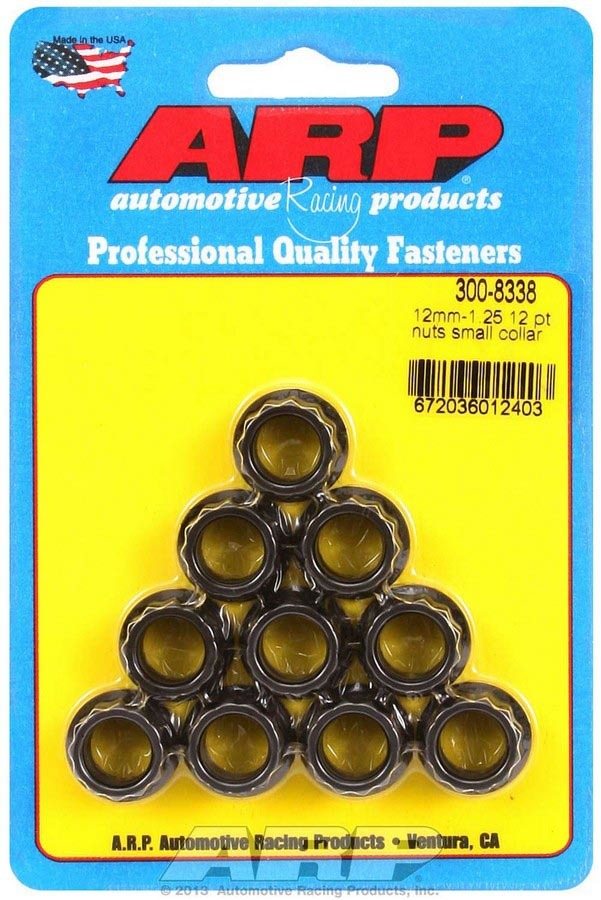Auto Racing Products 300-8338 12mm x 1.25 12pt Nut Kit 10pk Auto Racing Products 300-8338