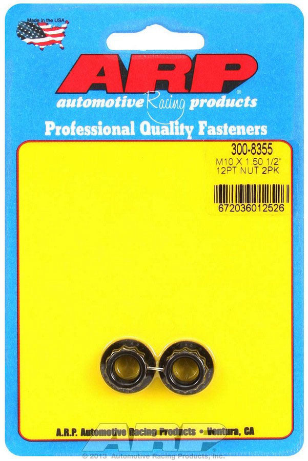 Auto Racing Products 300-8355 Nut- 12pt 10mm X 1.50 2pk Auto Racing Products 300-8355