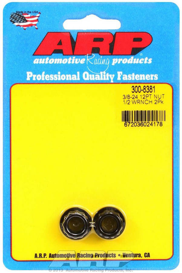 Auto Racing Products 300-8381 3/8-24 12pt. Nuts (2pk) Auto Racing Products 300-8381