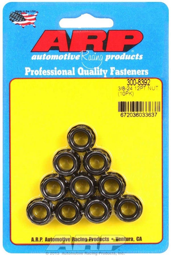 Auto Racing Products 300-8392 3/8-24 12pt. Nuts (10) Auto Racing Products 300-8392