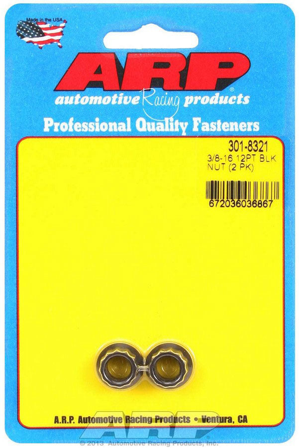 Auto Racing Products 301-8321 3/8-16 12pt Nut Kit 2pk Auto Racing Products 301-8321