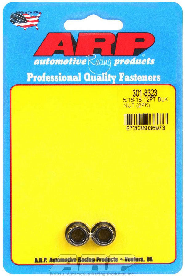 Auto Racing Products 301-8323 5/16-18 12pt Nut Kit 2pk Auto Racing Products 301-8323