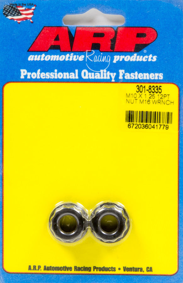 Auto Racing Products 301-8335 10mm x 1.25 12pt Nuts (2pk) Auto Racing Products 301-8335