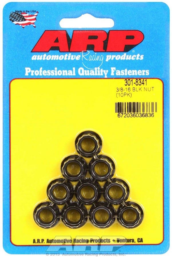 Auto Racing Products 301-8341 3/8-16 12pt. Nuts (10) Auto Racing Products 301-8341