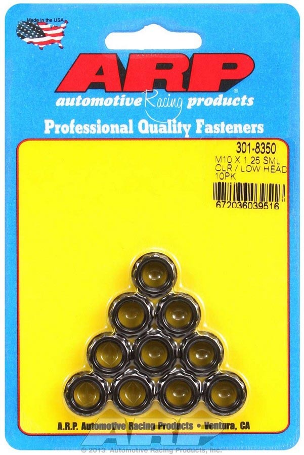 Auto Racing Products 301-8350 10mm x 1.25 12pt Nuts 10pk Auto Racing Products 301-8350