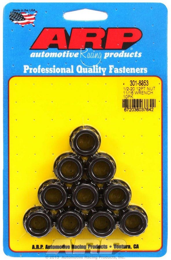 Auto Racing Products 301-8353 1/2-20 12pt Nuts (10pk) Auto Racing Products 301-8353