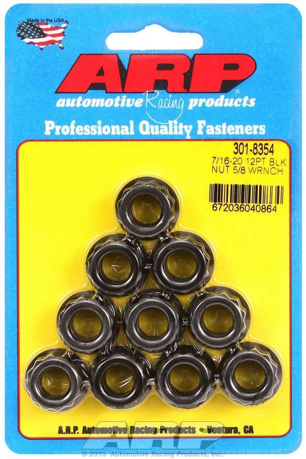 Auto Racing Products 301-8354 7/16-20 12pt. Nuts (10) Auto Racing Products 301-8354