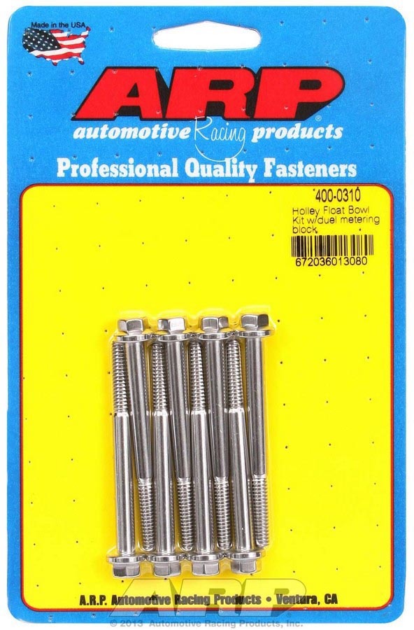 Auto Racing Products 400-0310 Holley Float Bowl Bolt Kit Auto Racing Products 400-0310