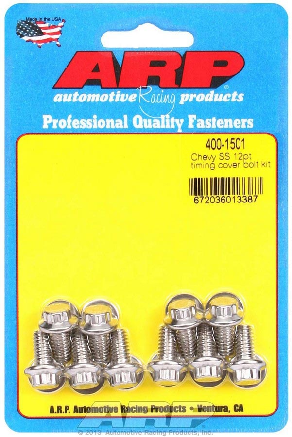 Auto Racing Products 400-1501 S/S Timing Cover Bolt Kit Auto Racing Products 400-1501