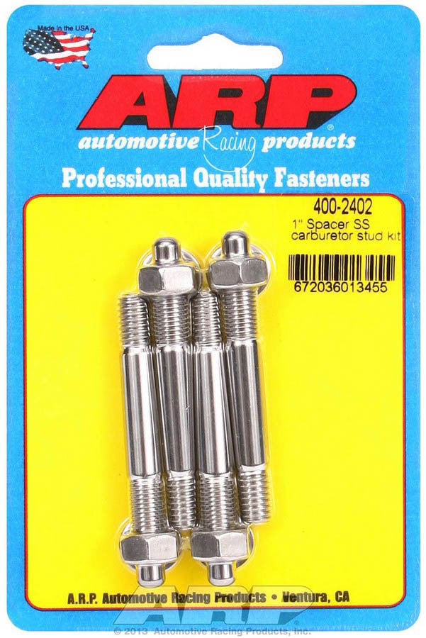 Auto Racing Products 400-2402 S/S Carburetor Stud Kit 5/16in x  2.700in OAL Auto Racing Products 400-2402