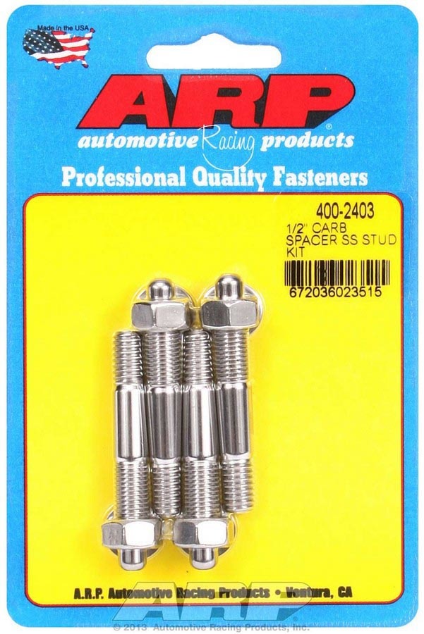 Auto Racing Products 400-2403 S/S Carburetor Stud Kit 5/16in x  2.225in OAL Auto Racing Products 400-2403