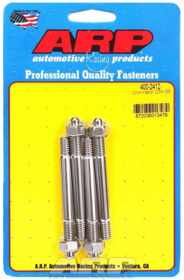 Auto Racing Products 400-2412 S/S Carburetor Stud Kit 5/16in x  3.200in OAL Auto Racing Products 400-2412