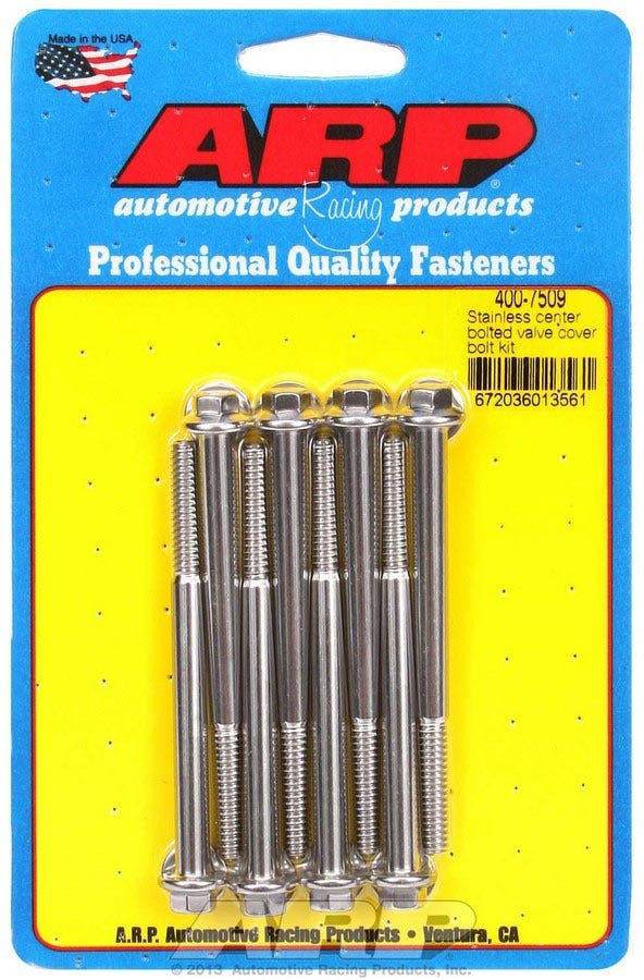Auto Racing Products 400-7509 S/S Valve Cover Bolt Kit 1/4in- 20 6pt. (8) Auto Racing Products 400-7509