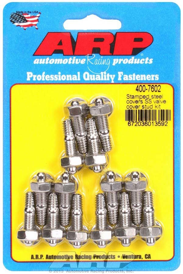 Auto Racing Products 400-7602 S/S Valve Cover Stud Kit 6pt. (14) Auto Racing Products 400-7602