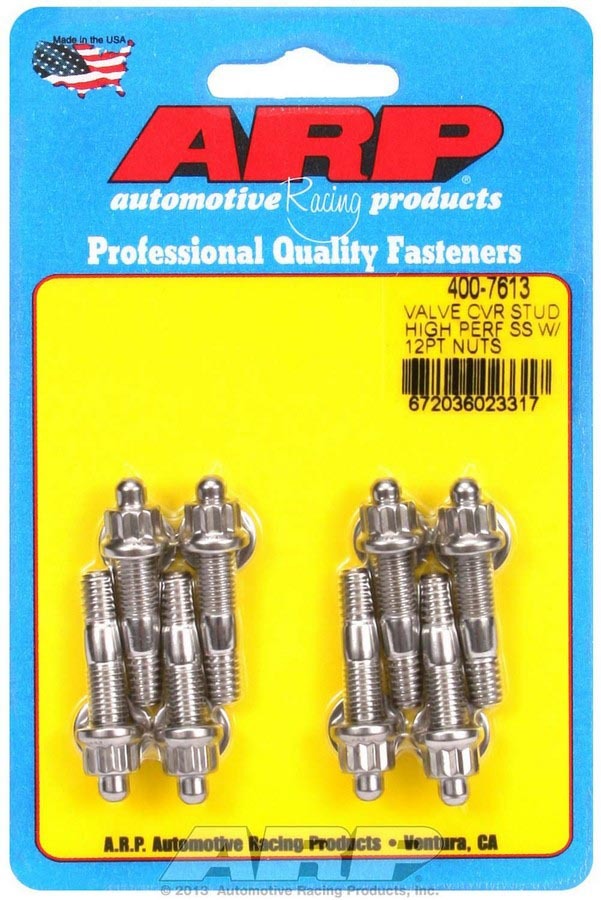 Auto Racing Products 400-7613 S/S Valve Cover Stud Kit 12pt. (8) Auto Racing Products 400-7613