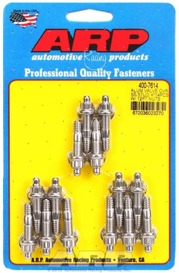 Auto Racing Products 400-7614 S/S Valve Cover Stud Kit 12pt. (14) Auto Racing Products 400-7614