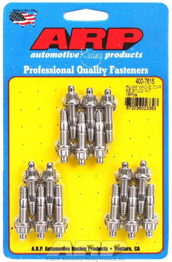 Auto Racing Products 400-7615 S/S Valve Cover Stud Kit 12pt. (16) Auto Racing Products 400-7615