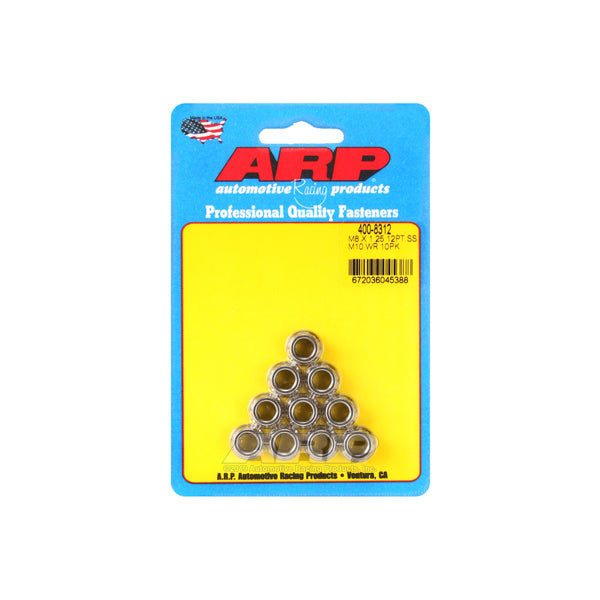 Auto Racing Products 400-8312 12pt SS Nut 8mm x 1.25 10pk Auto Racing Products 400-8312