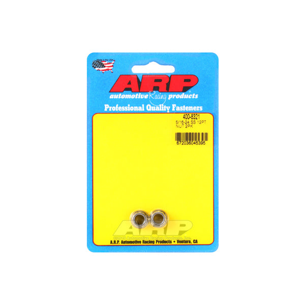 Auto Racing Products 400-8321 12pt SS Nut 5/16-24 2pk Auto Racing Products 400-8321