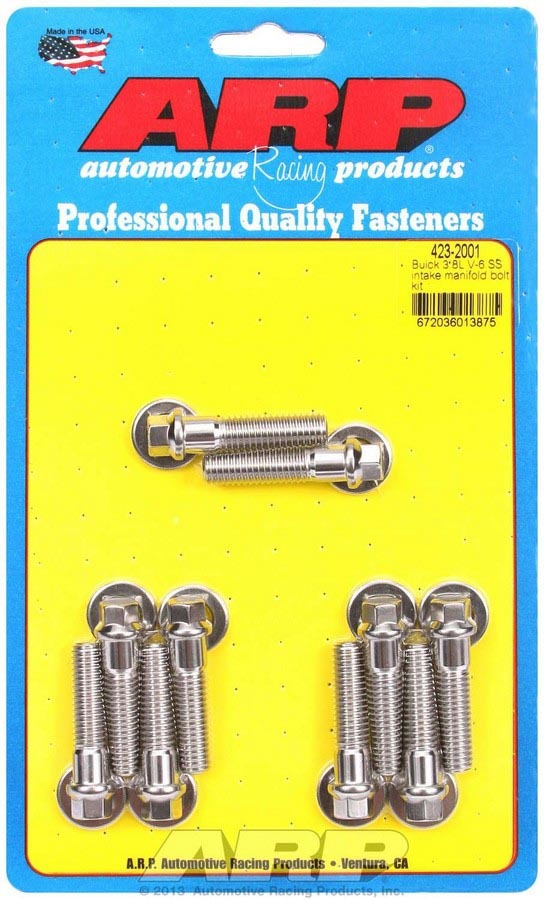 Auto Racing Products 423-2001 Intake Manifold Bolt Kit S/S - Buick 3.8L V6 Auto Racing Products 423-2001