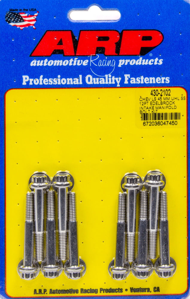 Auto Racing Products 430-2102 Intake Manifold Bolt Kit GM LS w/Edelbrock Intake Auto Racing Products 430-2102