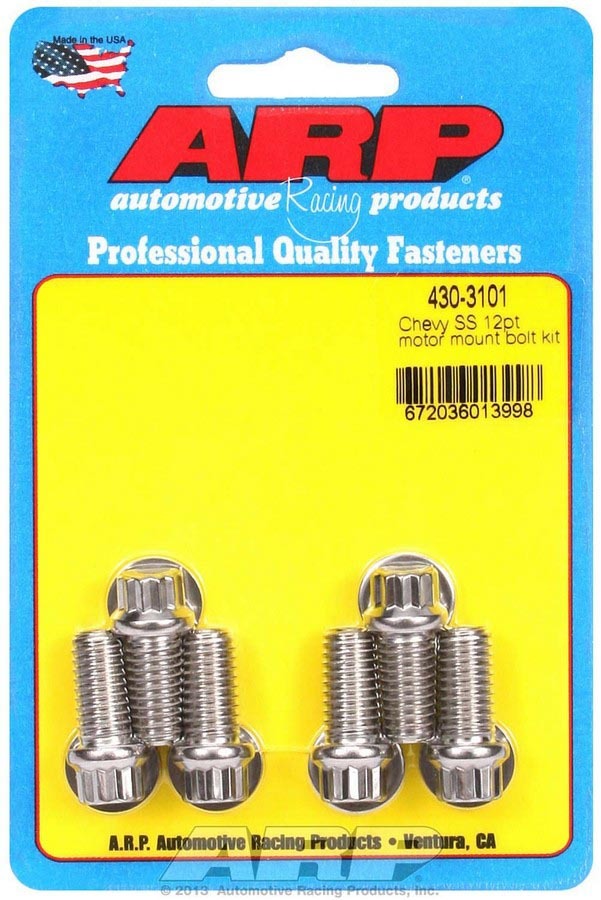 Auto Racing Products 430-3101 Chevy S/S Motor Mount Bolt Kit - 12pt. Auto Racing Products 430-3101