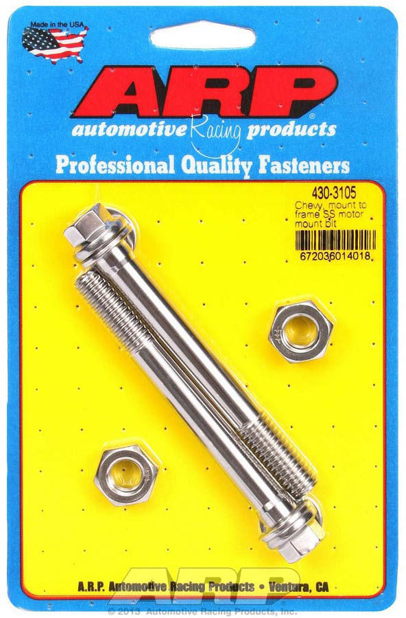 Auto Racing Products 430-3105 Chevy S/S Motor Mount to Frame Bolt Kit - 6pt. Auto Racing Products 430-3105
