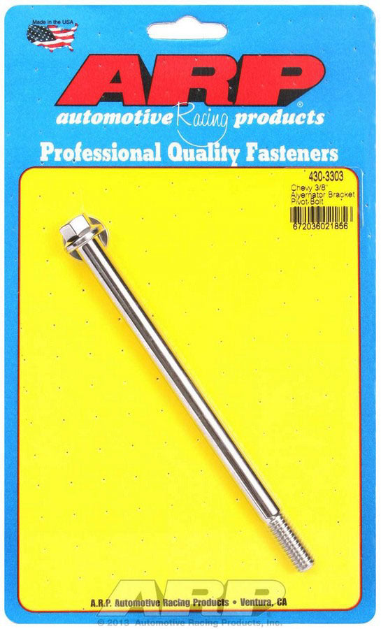 Auto Racing Products 430-3303 Alternator Pivot Bolt Kit Auto Racing Products 430-3303