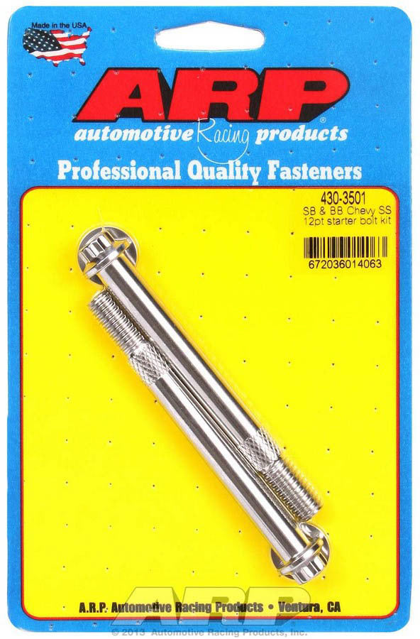 Auto Racing Products 430-3501 S/S Starter Bolt Kit 12pt. Auto Racing Products 430-3501