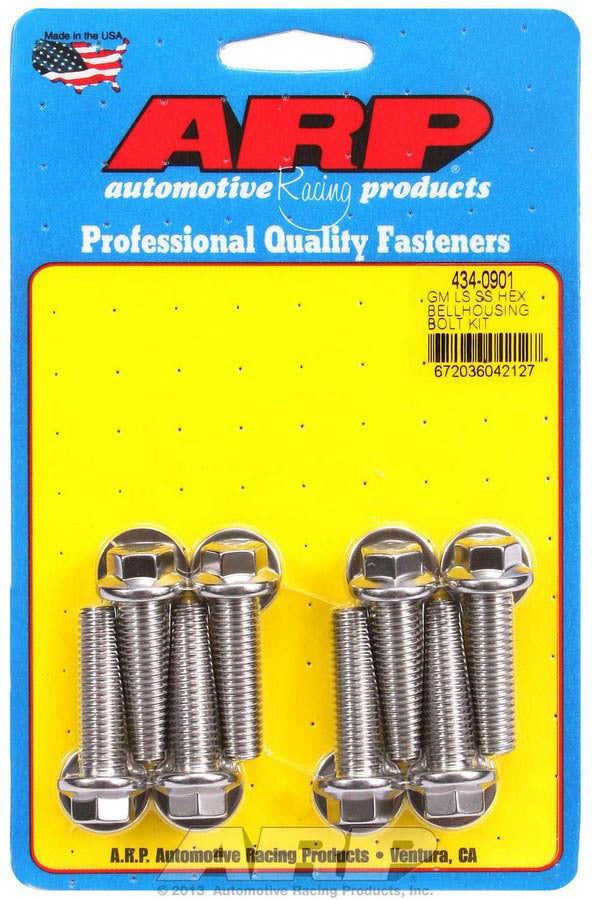 Auto Racing Products 434-0901 Bellhousing Bolt Kit - 6pt. GM LS Auto Racing Products 434-0901