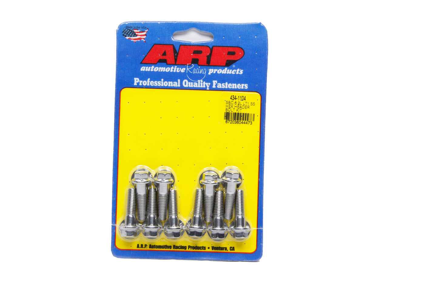 Auto Racing Products 434-1104 Header Bolt Kit - GM LT1 6.2L 6pt S/S Auto Racing Products 434-1104