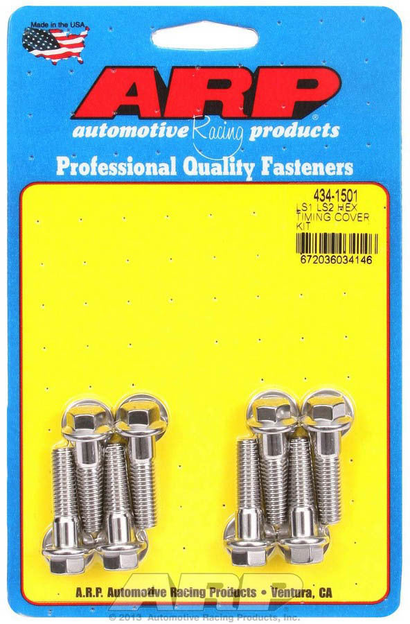 Auto Racing Products 434-1501 S/S Timing Cover Bolt Kit - 6pt. LS1/LS2 Auto Racing Products 434-1501