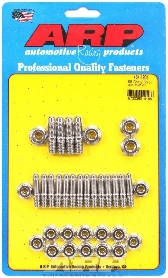 Auto Racing Products 434-1901 SBC S/S Oil Pan Stud Kit Auto Racing Products 434-1901