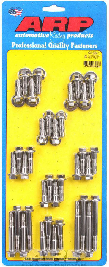 Auto Racing Products 434-2004 SBC S/S Intake Bolt Kit 6pt. Auto Racing Products 434-2004