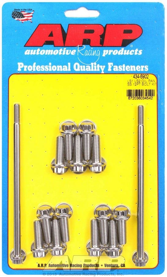Auto Racing Products 434-6902 S/S Oil Pan Bolt Kit 12pt. LS1/LS2 Auto Racing Products 434-6902