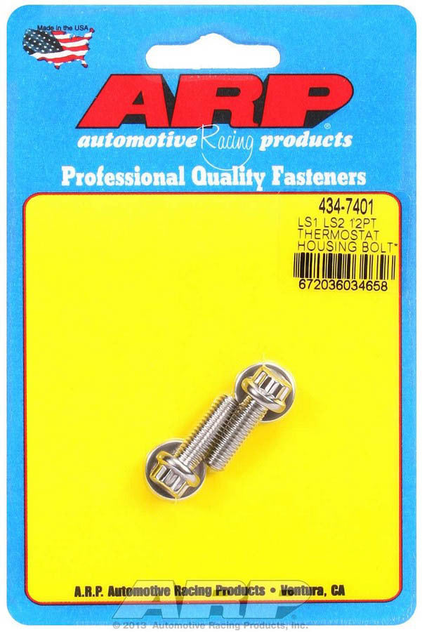 Auto Racing Products 434-7401 S/S Thermostat Hsg. Bolt Kit - 12pt. LS1/LS2 Auto Racing Products 434-7401