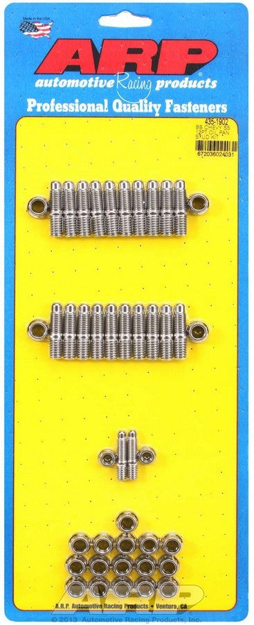 Auto Racing Products 435-1902 BBC S/S Oil Pan Stud Kit - 12pt. Auto Racing Products 435-1902