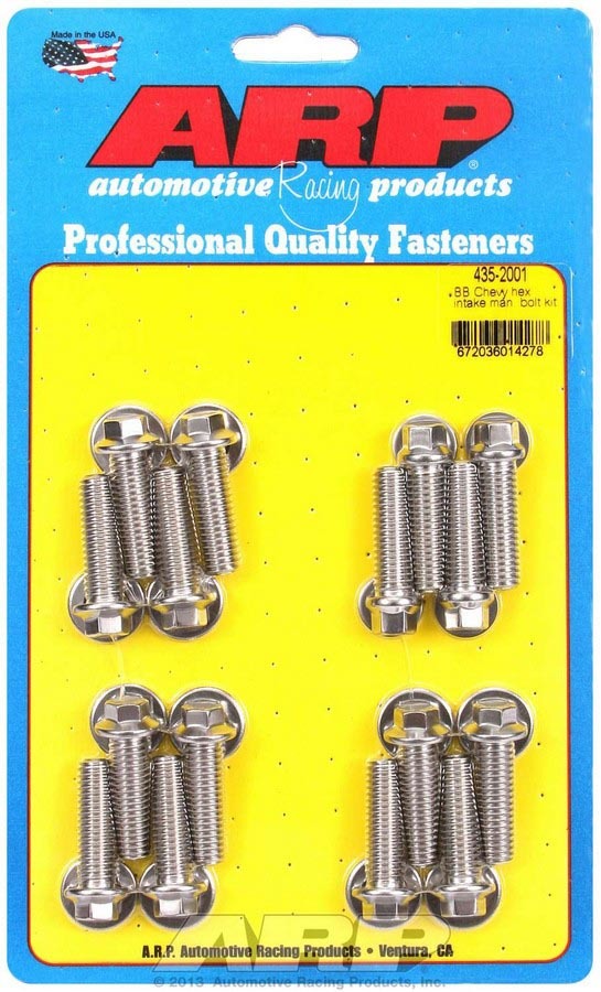 Auto Racing Products 435-2001 BBC S/S Intake Bolt Kit 6pt. Auto Racing Products 435-2001