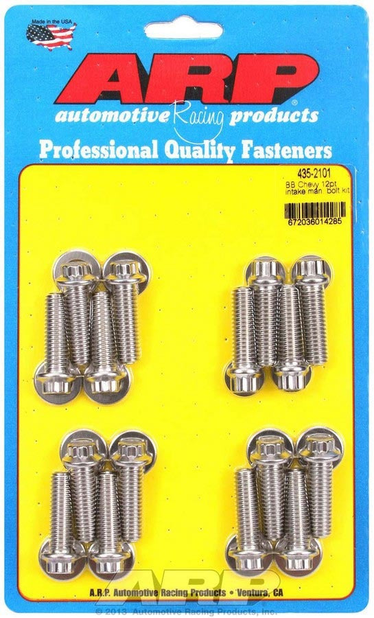 Auto Racing Products 435-2101 BBC S/S Intake Bolt Kit 12pt. Auto Racing Products 435-2101