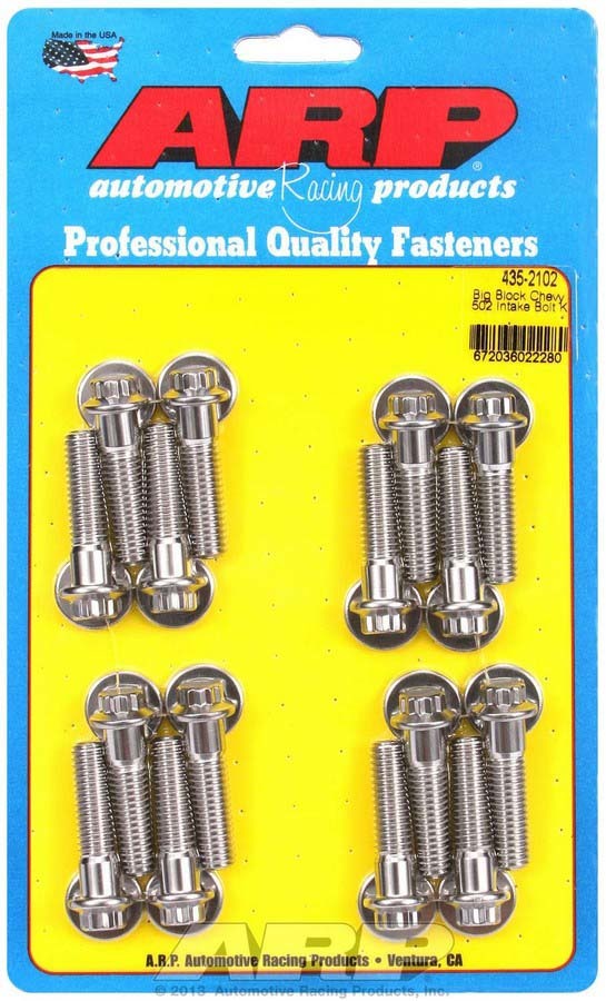 Auto Racing Products 435-2102 BBC S/S Intake Bolt Kit 12pt. Auto Racing Products 435-2102